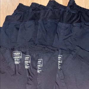 Multiple (4 sets) scrub bottoms and tops